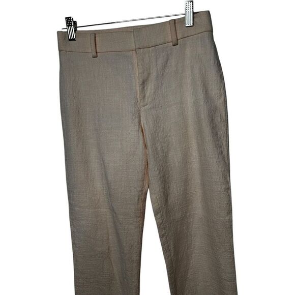 Club Monaco Peach Pink Texutred Straight Leg Pants Size 0 Trouser Dress Pants - Picture 2 of 10